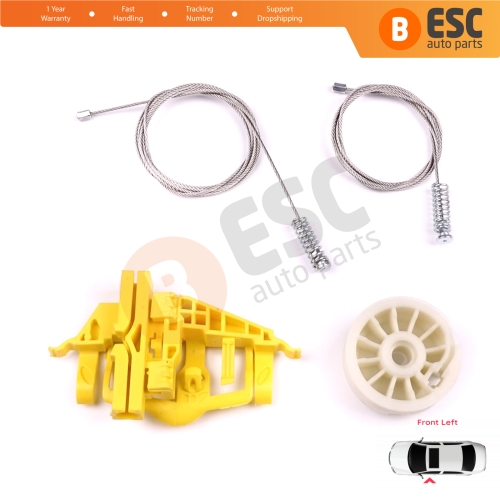 Window Regulator Repair Set Front Left Door for Ram ProMaster City 2015-2022 4-Door 68366053AA  