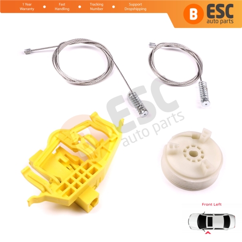 Window Regulator Repair Set Front Left Door for Ram ProMaster City 2015-2022 4-Door 68366053AA  