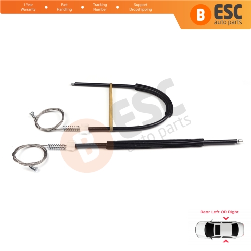 Window Regulator Repair Set Rear Door for Seat Toledo MK4 KG3 2012-2019 Skoda Rapid 2012-2022 5JA839461