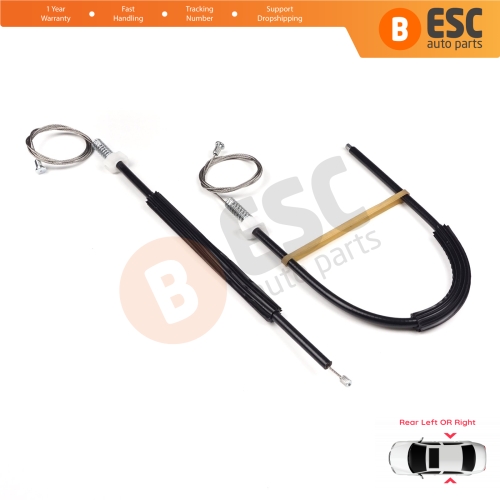 Window Regulator Repair Set Rear Door for Seat Toledo MK4 KG3 2012-2019 Skoda Rapid 2012-2022 5JA839461