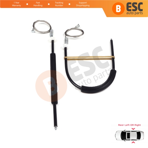 Window Regulator Repair Set Rear Door for Seat Toledo MK4 KG3 2012-2019 Skoda Rapid 2012-2022 5JA839461