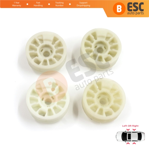 4 Pieces Window Regulator Wheel Pulley Drum Gear Sprocket Spool for Hyundai Elantra MD UD Sonata YF Tucson TL Kia Optima JF Sportage MK4 QL 82471D3011
