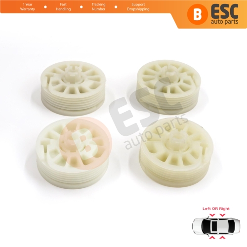 4 Pieces Window Regulator Wheel Pulley Drum Gear Sprocket Spool for Hyundai Elantra MD UD Sonata YF Tucson TL Kia Optima JF Sportage MK4 QL 82471D3011