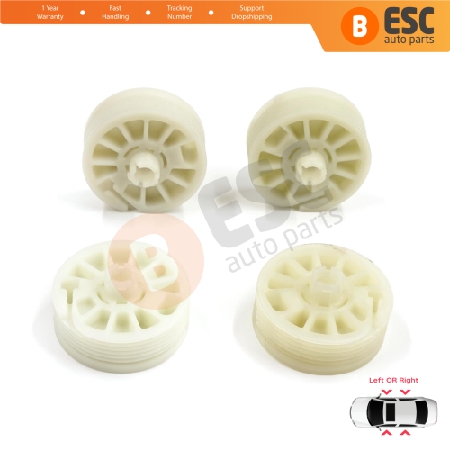 4 Pieces Window Regulator Wheel Pulley Drum Gear Sprocket Spool for Hyundai Elantra MD UD Sonata YF Tucson TL Kia Optima JF Sportage MK4 QL 82471D3011