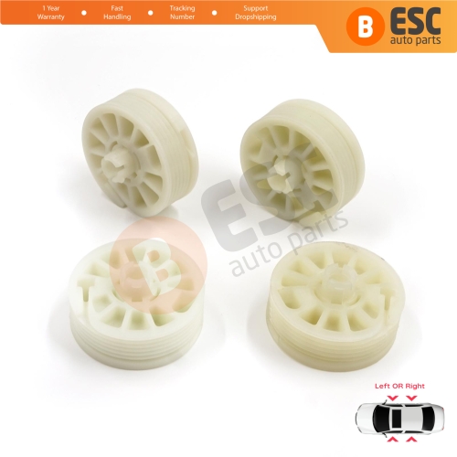 4 Pieces Window Regulator Wheel Pulley Drum Gear Sprocket Spool for Hyundai Elantra MD UD Sonata YF Tucson TL Kia Optima JF Sportage MK4 QL 82471D3011