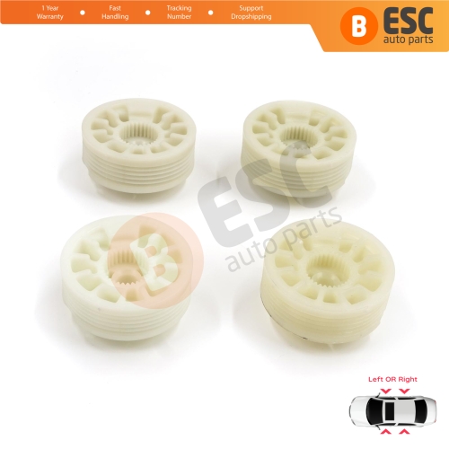 4 Pieces Window Regulator Wheel Pulley Drum Gear Sprocket Spool for Hyundai Elantra MD UD Sonata YF Tucson TL Kia Optima JF Sportage MK4 QL 82471D3011
