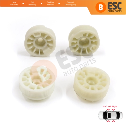 4 Pieces Window Regulator Wheel Pulley Drum Gear Sprocket Spool for Hyundai Elantra MD UD Sonata YF Tucson TL Kia Optima JF Sportage MK4 QL 82471D3011