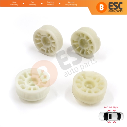 4 Pieces Window Regulator Wheel Pulley Drum Gear Sprocket Spool for Hyundai Elantra MD UD Sonata YF Tucson TL Kia Optima JF Sportage MK4 QL 82471D3011