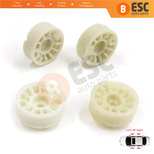 4 Pieces Window Regulator Wheel Pulley Drum Gear Sprocket Spool for Hyundai Elantra MD UD Sonata YF Tucson TL Kia Optima JF Sportage MK4 QL 82471D3011