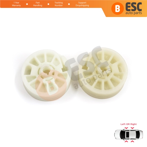 2 Pieces Window Regulator Wheel Pulley Drum Gear Sprocket Spool for Hyundai Elantra MD UD Sonata YF Tucson TL Kia Optima JF Sportage MK4 QL 82471D3011