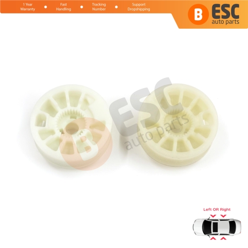 2 Pieces Window Regulator Wheel Pulley Drum Gear Sprocket Spool for Hyundai Elantra MD UD Sonata YF Tucson TL Kia Optima JF Sportage MK4 QL 82471D3011
