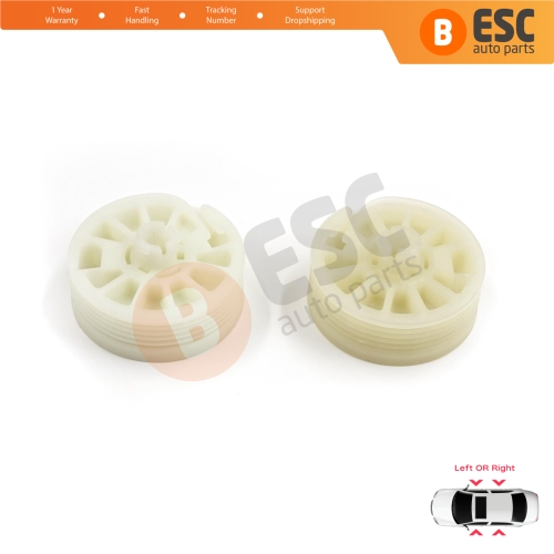 2 Pieces Window Regulator Wheel Pulley Drum Gear Sprocket Spool for Hyundai Elantra MD UD Sonata YF Tucson TL Kia Optima JF Sportage MK4 QL 82471D3011