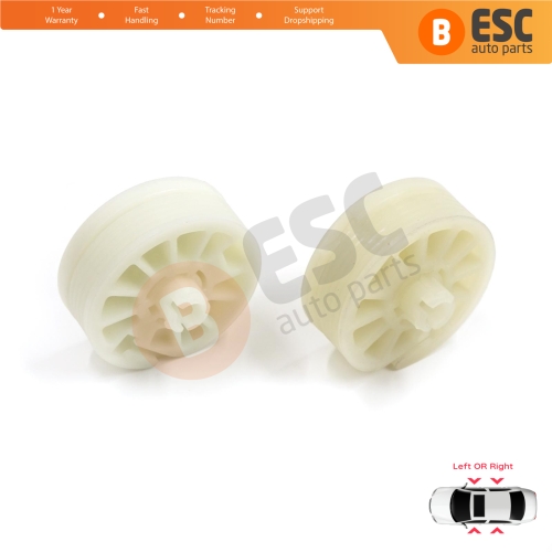 2 Pieces Window Regulator Wheel Pulley Drum Gear Sprocket Spool for Hyundai Elantra MD UD Sonata YF Tucson TL Kia Optima JF Sportage MK4 QL 82471D3011