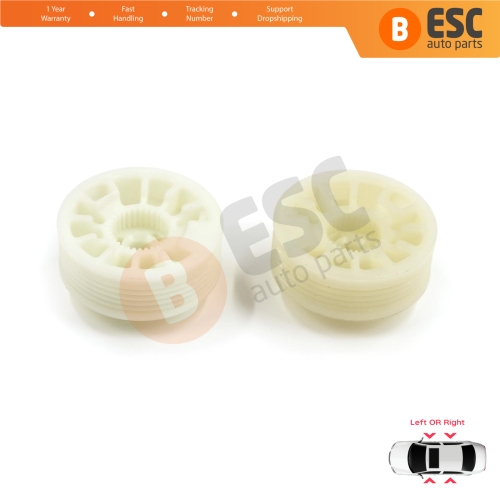 2 Pieces Window Regulator Wheel Pulley Drum Gear Sprocket Spool for Hyundai Elantra MD UD Sonata YF Tucson TL Kia Optima JF Sportage MK4 QL 82471D3011