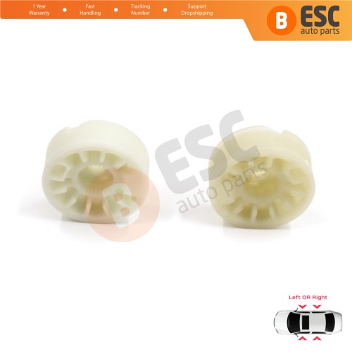 2 Pieces Window Regulator Wheel Pulley Drum Gear Sprocket Spool for Hyundai Elantra MD UD Sonata YF Tucson TL Kia Optima JF Sportage MK4 QL 82471D3011
