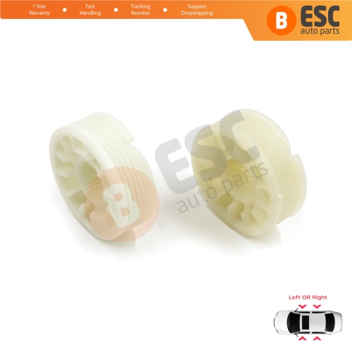 2 Pieces Window Regulator Wheel Pulley Drum Gear Sprocket Spool for Hyundai Elantra MD UD Sonata YF Tucson TL Kia Optima JF Sportage MK4 QL 82471D3011
