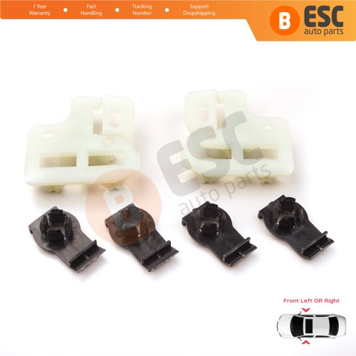 Window Regulator Repair Brackets Fixer Clips Front Left or Right Door for BMW X5 E53 2000-2006 51338254911 51338254781