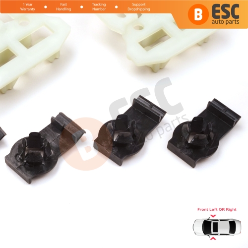 Window Regulator Repair Brackets Fixer Clips Front Left or Right Door for BMW X5 E53 2000-2006 51338254911 51338254781