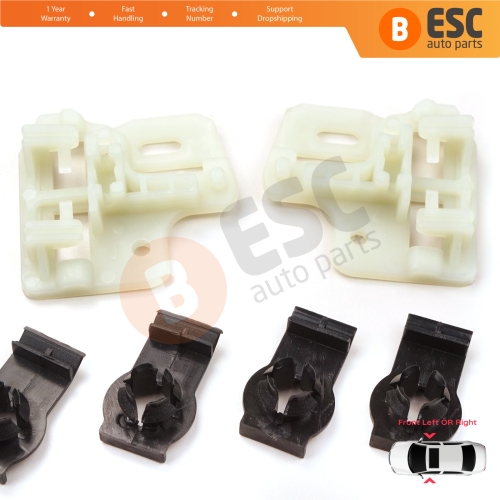 Window Regulator Repair Brackets Fixer Clips Front Left or Right Door for BMW X5 E53 2000-2006 51338254911 51338254781