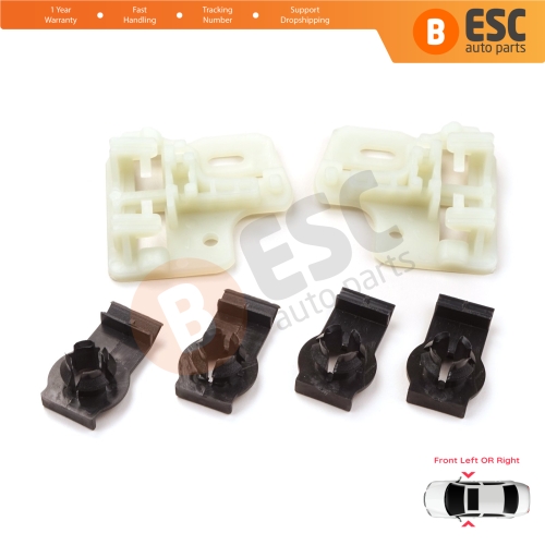 Window Regulator Repair Brackets Fixer Clips Front Left or Right Door for BMW X5 E53 2000-2006 51338254911 51338254781