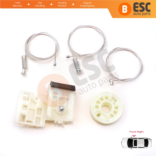 Window Regulator Repair Set Front Right for Hyundai Tucson MK3 TL TLE 2015-2023 82481D3011
