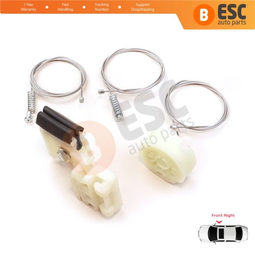 Window Regulator Repair Set Front Right for Hyundai Tucson MK3 TL TLE 2015-2023 82481D3011