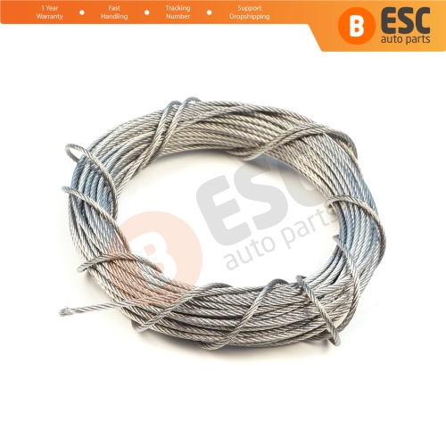 10 meter Window Regulator Repair Cable Steel Wire Rope 7x7 Diameter: 1.5 mm for Car Window Regulator