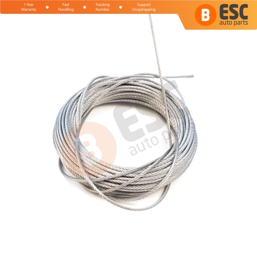 10 meter Window Regulator Repair Cable Steel Wire Rope 7x7 Diameter: 1.6 mm for Car Window Regulator