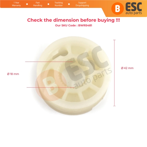 Window Regulator Repair Gear Reel Wheel Pulley Left 5C6837461 5C6839461 for VW Jetta MK6 A6 5C6