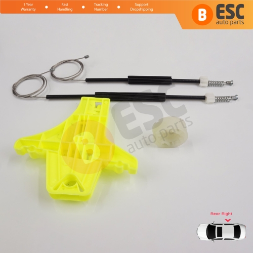 Window Regulator Repair Kit Rear Right for VW Golf MK7 5G 2012-2021 5-Door 5G4839462