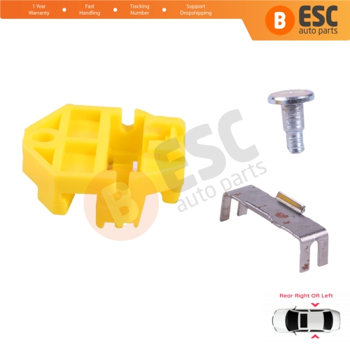 Window Regulator Repair Clips Rear for Opel Astra G Mercedes E Class W210 S210 Saab 9-3 MK1 900 NG A2107301646 90521877