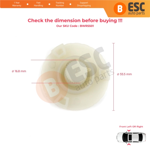 Window Regulator Motor Repair Roller Gear Wheel for VW Transporter T4 MK4 Eurovan Caravelle 1990-2003