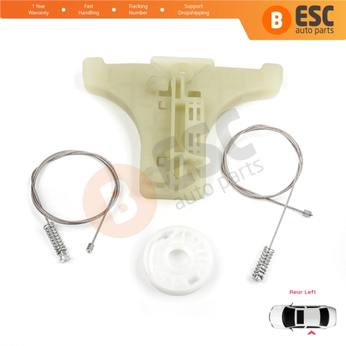 Power Window Regulator Repair Set Rear Left for Kia Sportage MK3 SL 2010-2015 834713W000