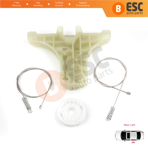 Power Window Regulator Repair Set Rear Left for Kia Sportage MK3 SL 2010-2015 834713W000