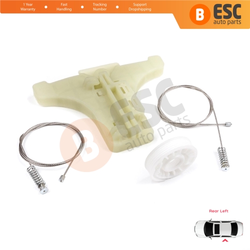 Power Window Regulator Repair Set Rear Left for Kia Sportage MK3 SL 2010-2015 834713W000