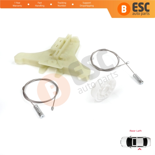 Power Window Regulator Repair Set Rear Left for Kia Sportage MK3 SL 2010-2015 834713W000