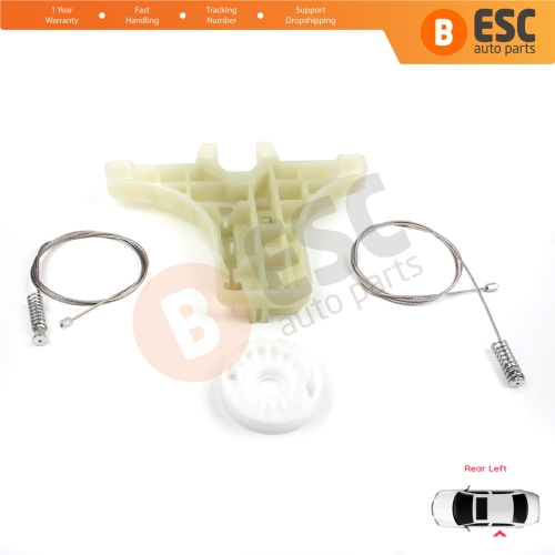Power Window Regulator Repair Set Rear Left for Kia Sportage MK3 SL 2010-2015 834713W000