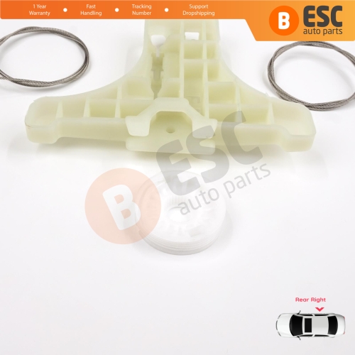 Power Window Regulator Repair Set Rear Right for Kia Sportage MK3 SL 2010-2015  834813W000