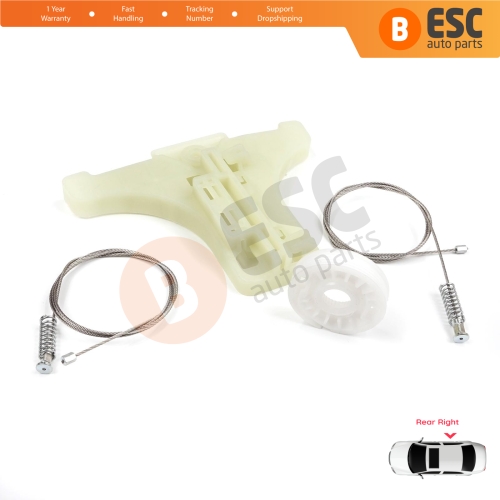 Power Window Regulator Repair Set Rear Right for Kia Sportage MK3 SL 2010-2015  834813W000