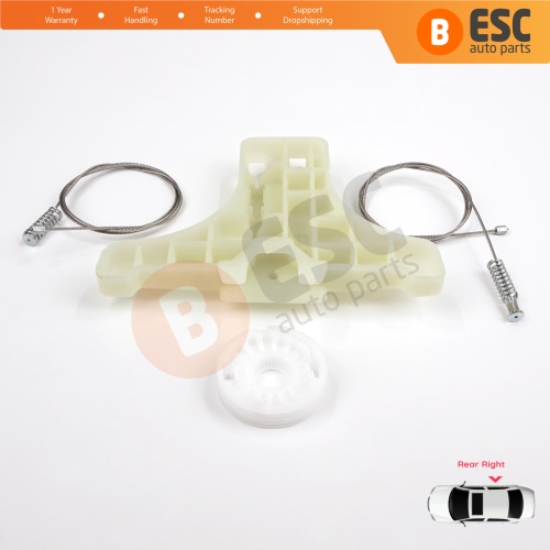 Power Window Regulator Repair Set Rear Right for Kia Sportage MK3 SL 2010-2015  834813W000