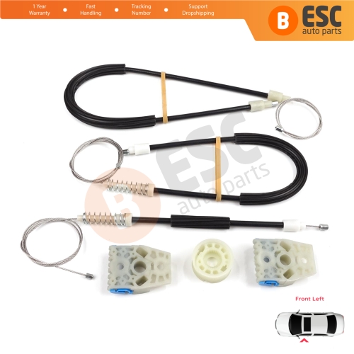 Power Window Regulator Repair Kit Front Left for VW Passat B7 362 365 2010-2014 CC A32 A33 2011-2020 3AA837755