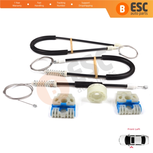 Power Window Regulator Repair Kit Front Left for VW Passat B7 362 365 2010-2014 CC A32 A33 2011-2020 3AA837755