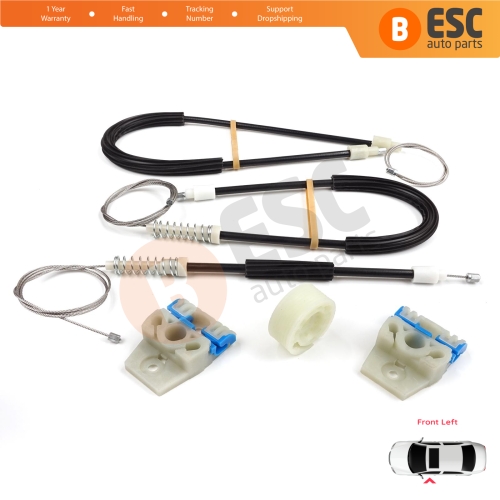 Power Window Regulator Repair Kit Front Left for VW Passat B7 362 365 2010-2014 CC A32 A33 2011-2020 3AA837755