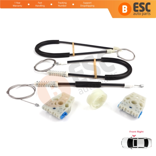 Power Window Regulator Repair Kit Front Right for VW Passat B7 362 365 2010-2014 CC A32 A33 2011-2020 3AA837756