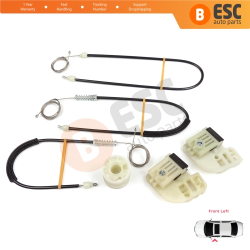 Power Window Regulator Repair Kit Front Left Door for VW Transporter T5 T6 Caravelle Multivan 2003-2024 7H0837753