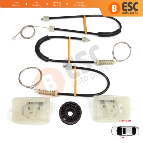 Power Window Regulator Repair Kit Front Left Door for VW Passat B8 3G CB Magotan B8L 3G0837461