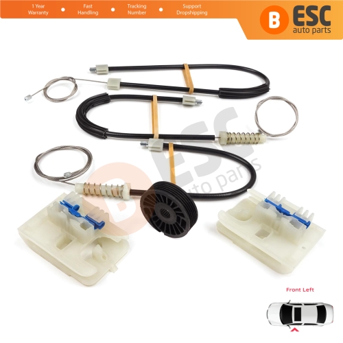 Power Window Regulator Repair Kit Front Left Door for VW Passat B8 3G CB Magotan B8L 3G0837461