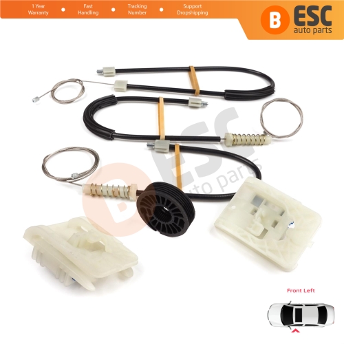 Power Window Regulator Repair Kit Front Left Door for VW Passat B8 3G CB Magotan B8L 3G0837461