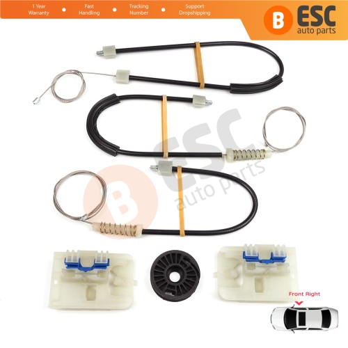 Power Window Regulator Repair Kit Front Right Door for VW Passat B8 3G CB Magotan B8L 3G0837462