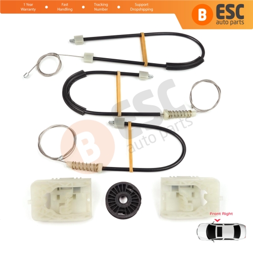 Power Window Regulator Repair Kit Front Right Door for VW Passat B8 3G CB Magotan B8L 3G0837462